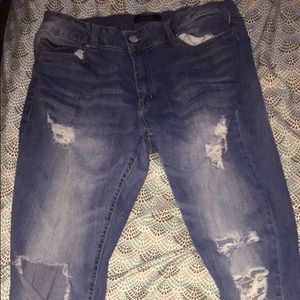 Charlotte Russe distressed skinny jeans